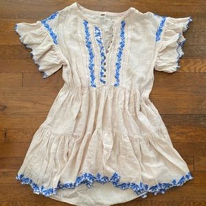 Free People XS embroidered dress